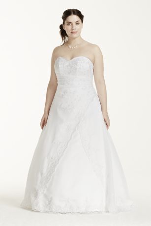 David's Bridal Dress Slit in Front